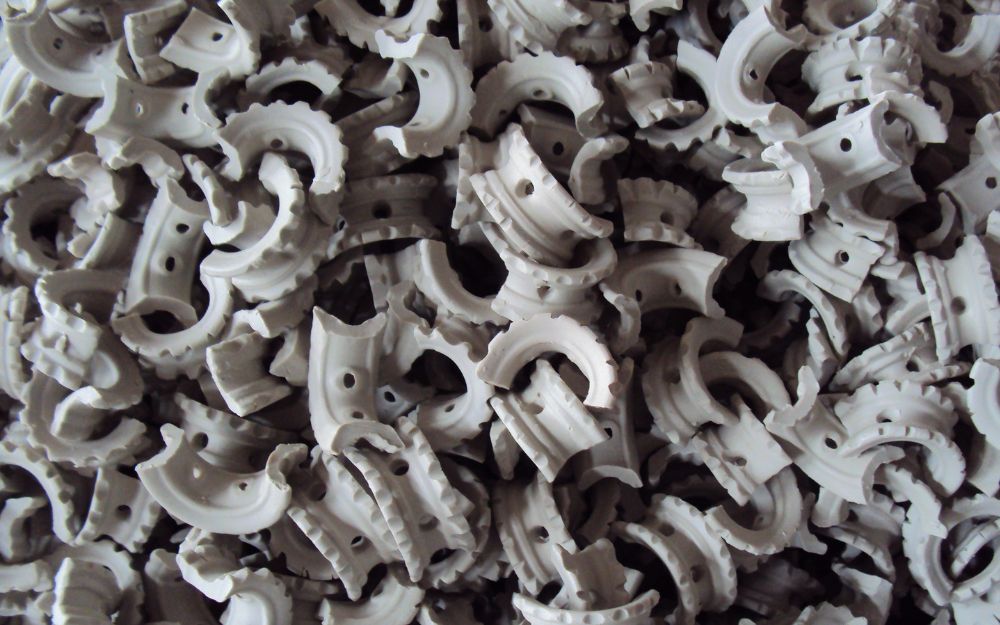 Lots of ceramic saddles