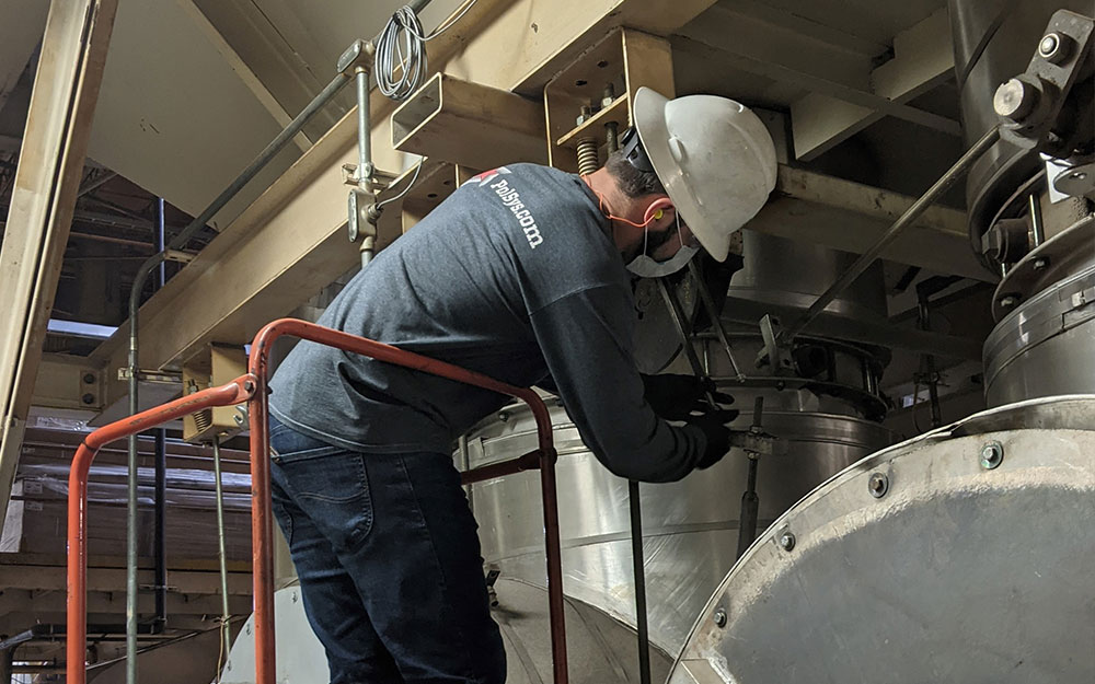 Field tech working on RTO installation