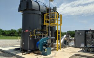 Small regenerative thermal oxidizer on-site