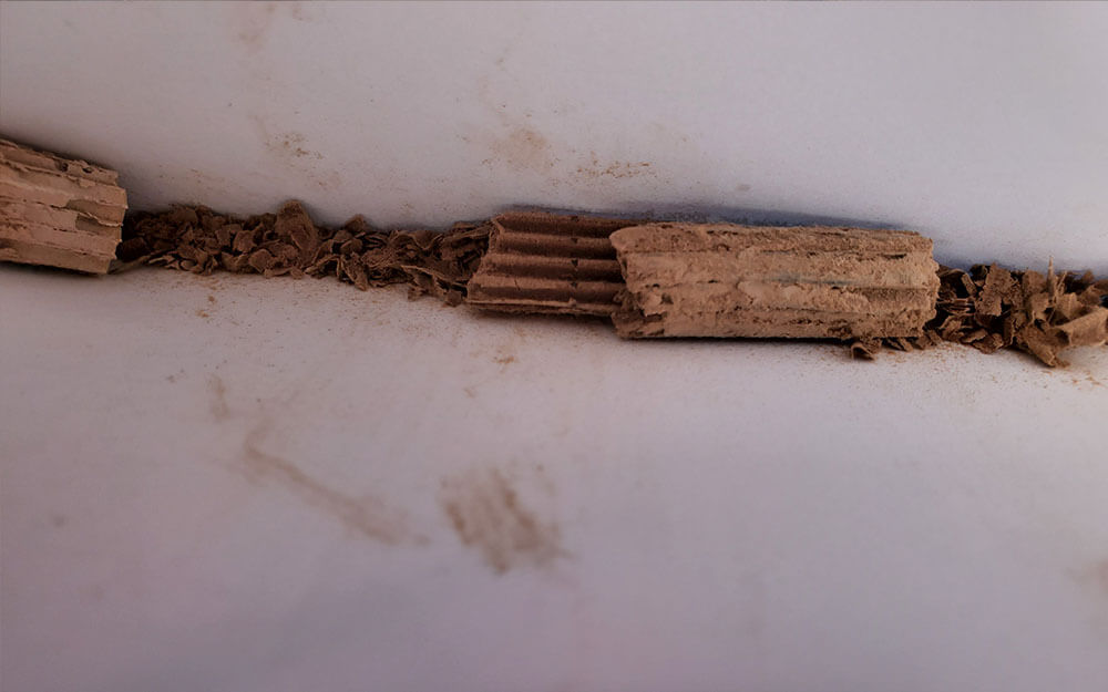 Disintegrated core sample from Concentrator Wheel