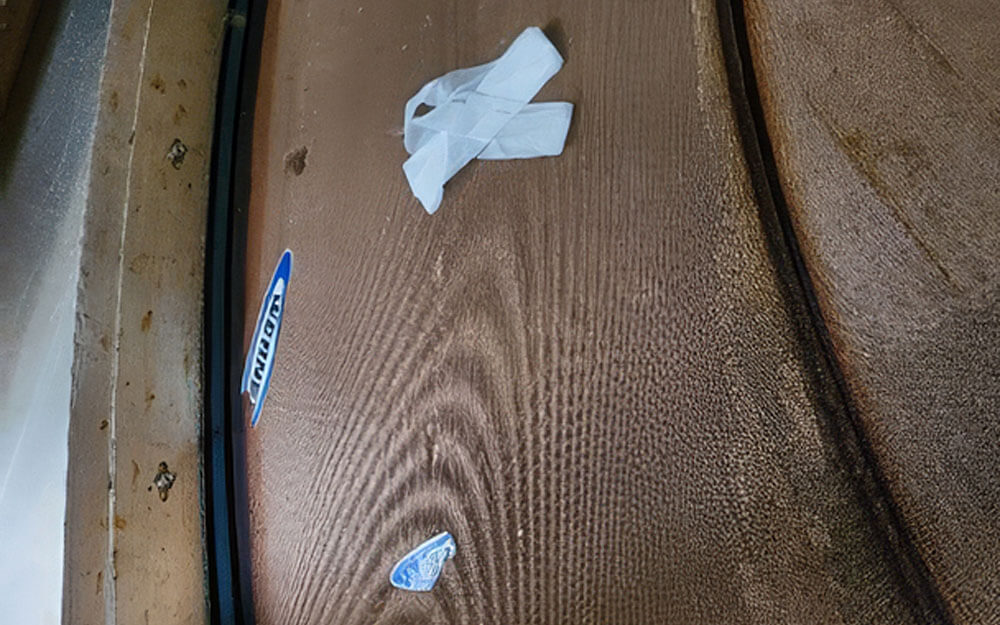 Debris inside the concentrator