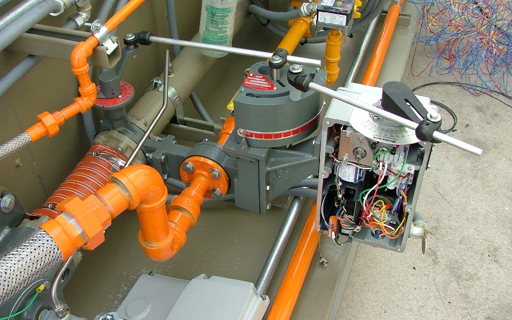 Micro ratio valve on gas train