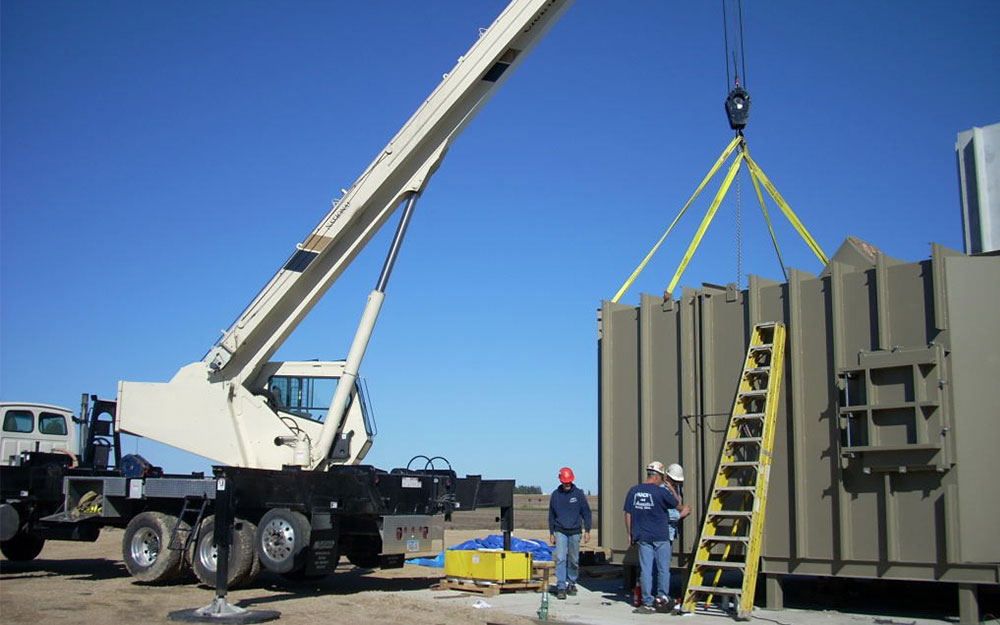 professional installation of a thermal oxidizer