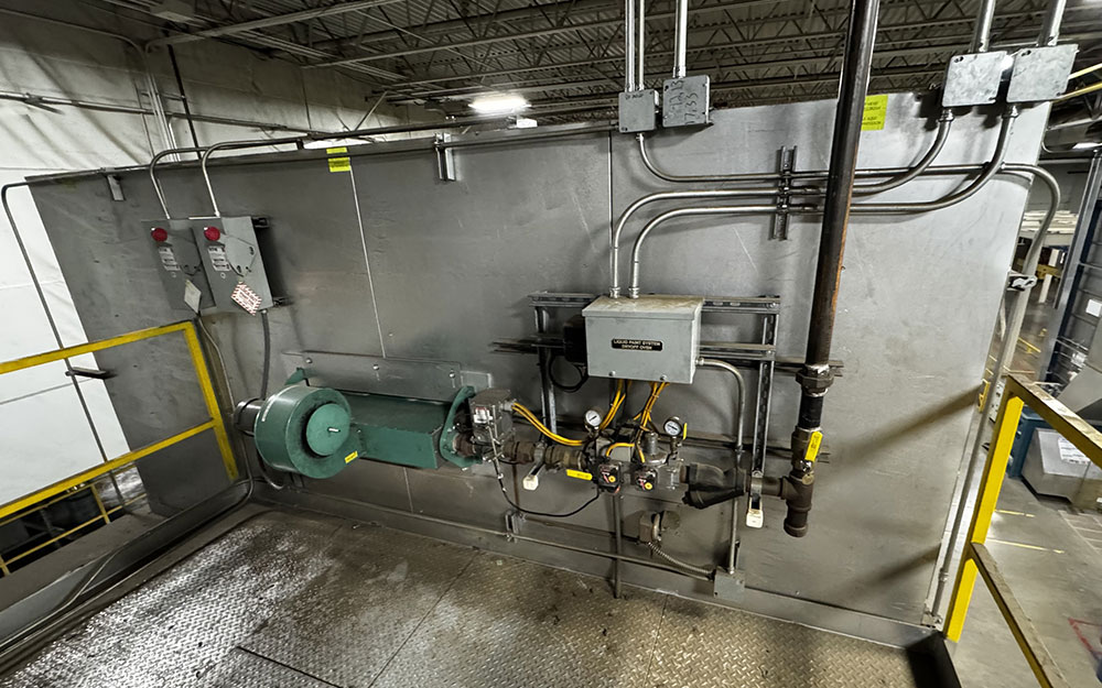 On-site gas-fired oven