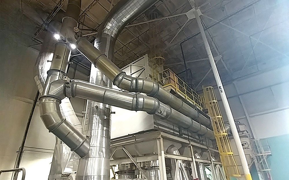 Large adjusted Regenerative Thermal Oxidizer