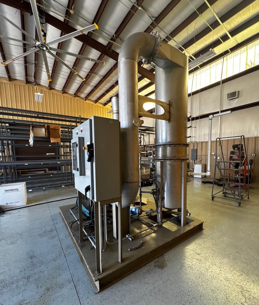 Side view of PolSys rental scrubber