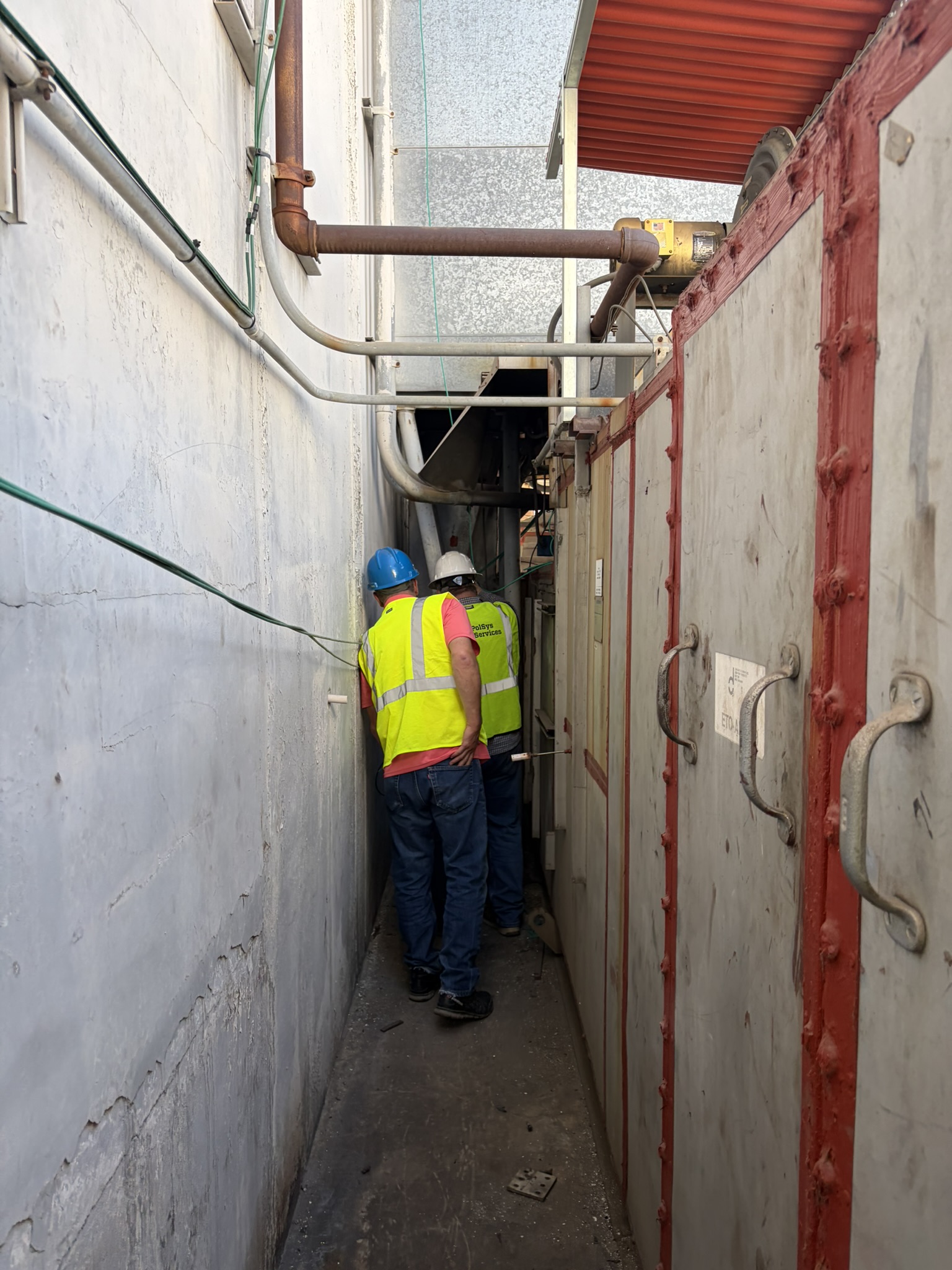 Field Technicians in confined space