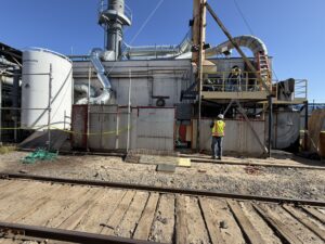 Photo of new heat exchangers installed at Regenerative Thermal Oxidizers (RTOs).