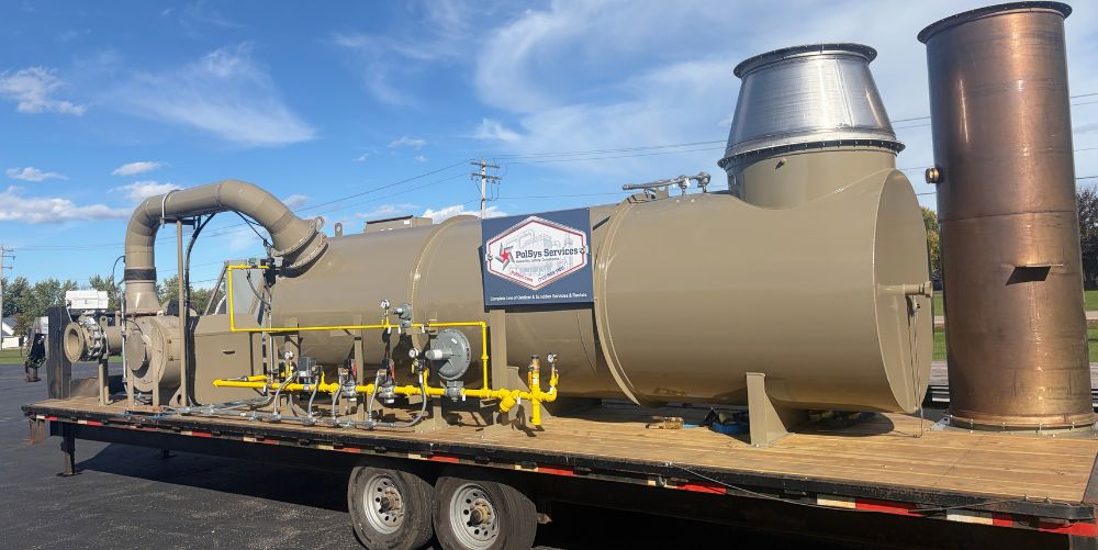PolSys Rental Thermal Oxidizer on site cta